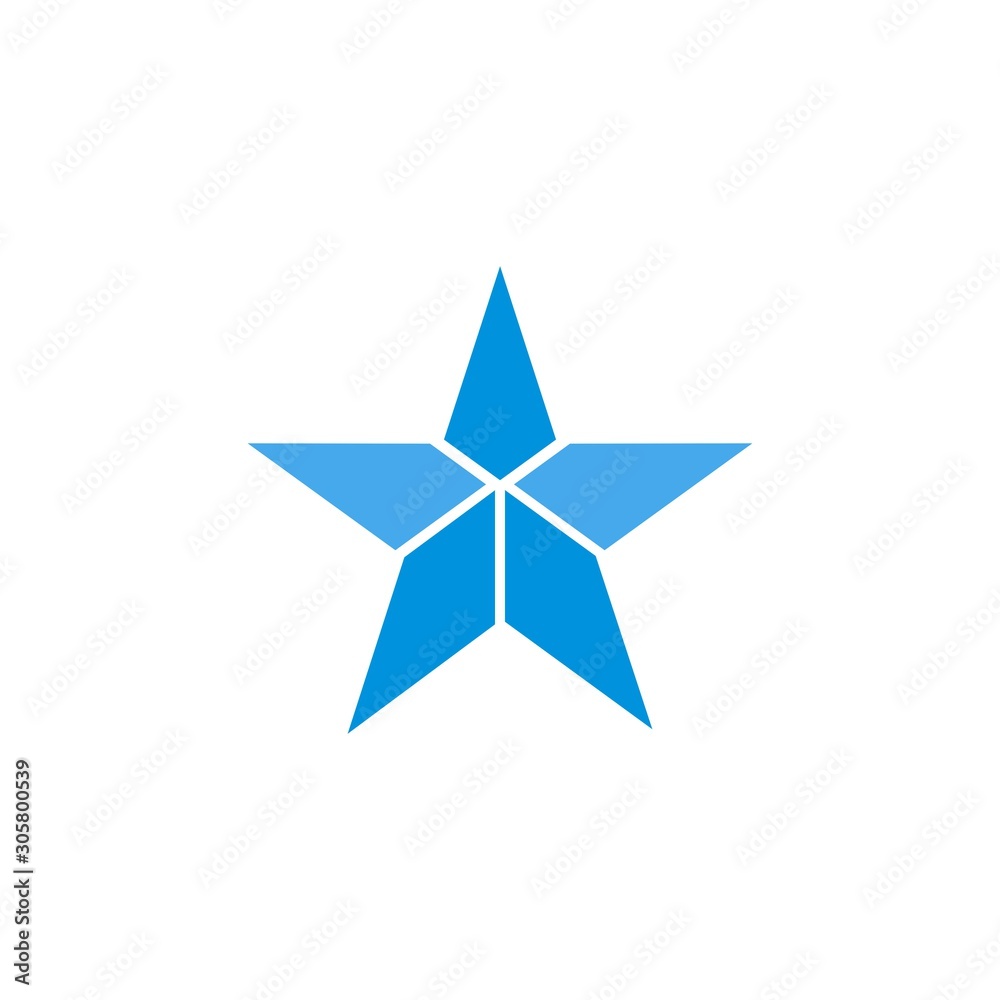 star on white background