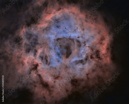 Starless rosette nebula
