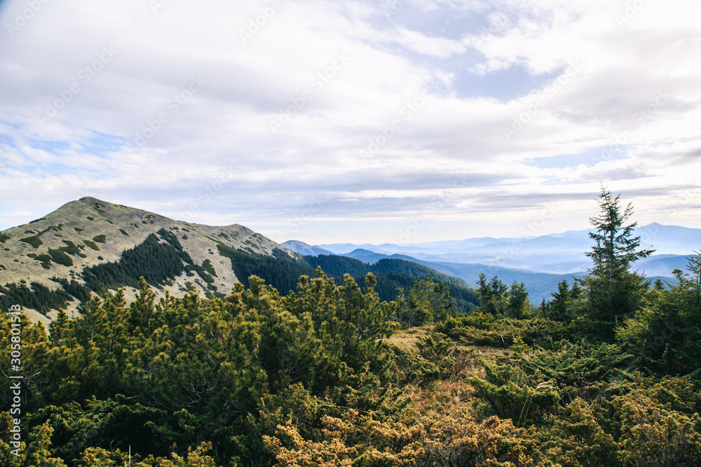 Amazing mountain lanscape in the wild Carpathians Amazing mountain lanscape in the wild Carpathians