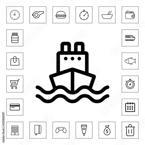 Ship icon for web and mobile