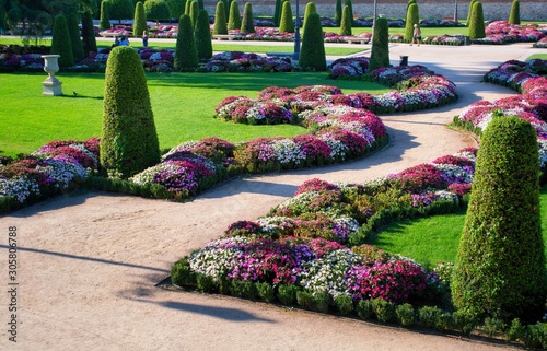 Buen Retiro Park in summertime, Madrid, Spain photo