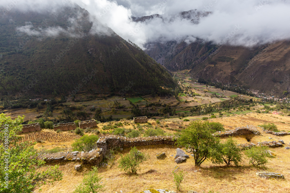 The ruins of the Pumamarka (Puma Marka) village in Peru Stock Photo | Adobe  Stock