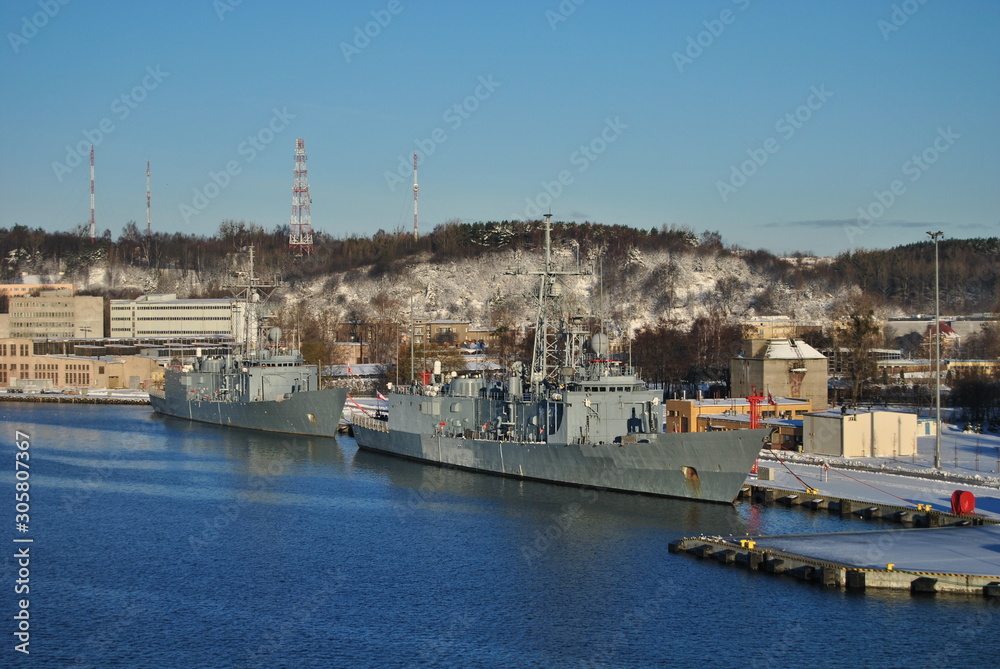 Warship, Poland, Gdynia. 