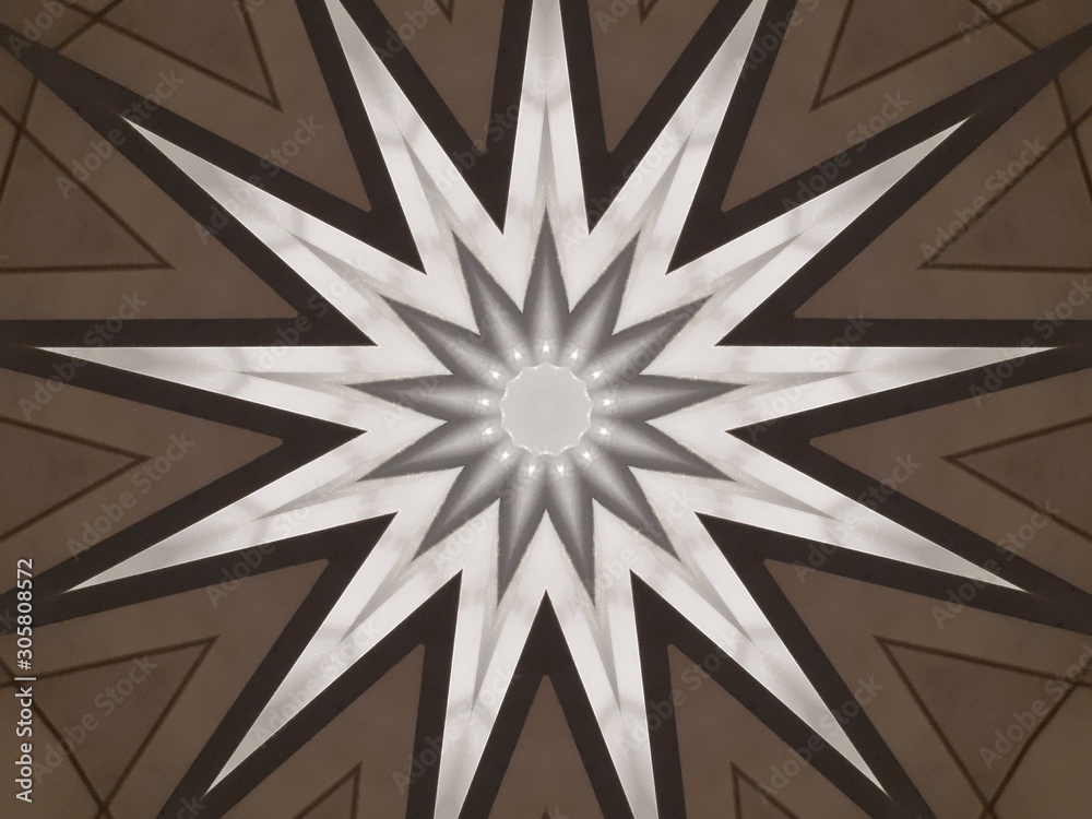 Abstract unique kaleidoscope background. Beautiful kaleidoscope seamless pattern. Seamless kaleidoscope texture.