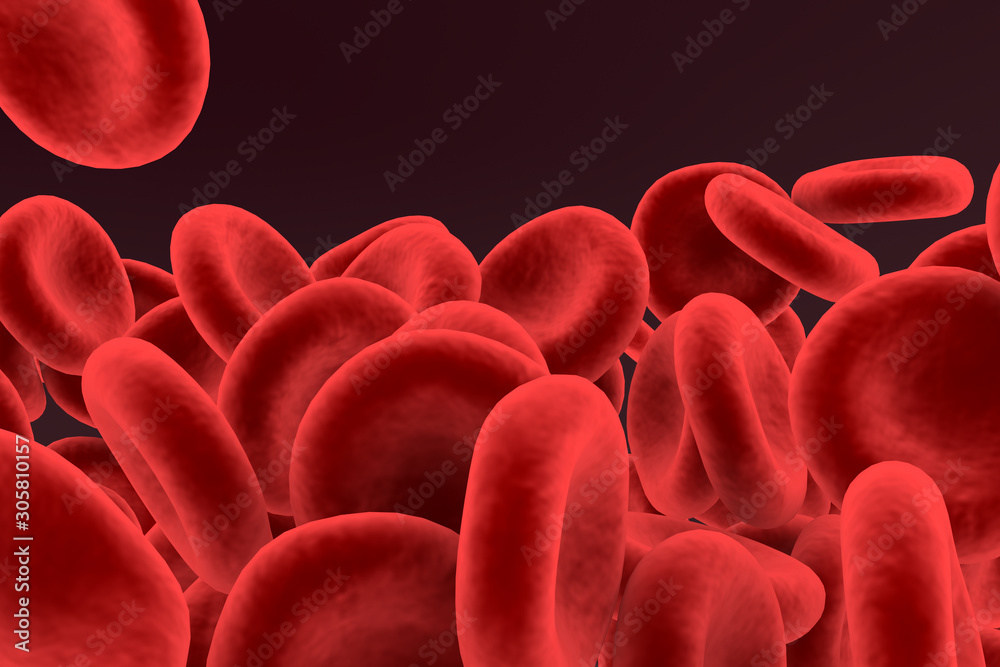 3d rendering of blood cells concept. Red blood cells floating through blood and circulating in the vessels. Medical human health care. 3d rendering of blood cells concept. Red blood cells floating through blood and circulating in the vessels. Medical human health care.