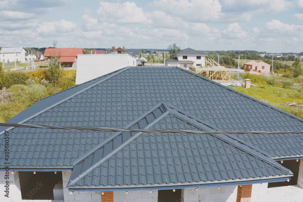 custom made wallpaper toronto digitalCorrugated metal roof and metal roofing. Modern roof made of met