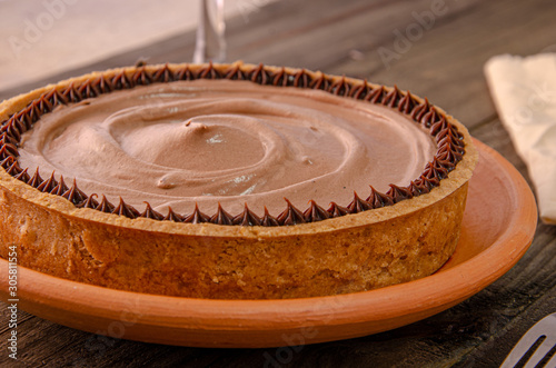 torta mousse de chocolate