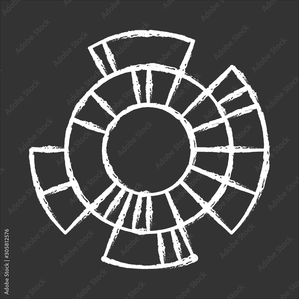 Sunburst diagram chalk icon. Radial chart. Round information presentation graph. Hierarchy visualization. Data connection visualization. Business model. Report. Isolated vector chalkboard illustration Sunburst diagram chalk icon. Radial chart. Round information presentation graph. Hierarchy visualization. Data connection visualization. Business model. Report. Isolated vector chalkboard illustration
