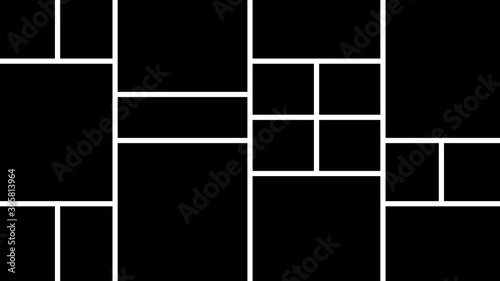 Vector illustration. Collage photo frames.
