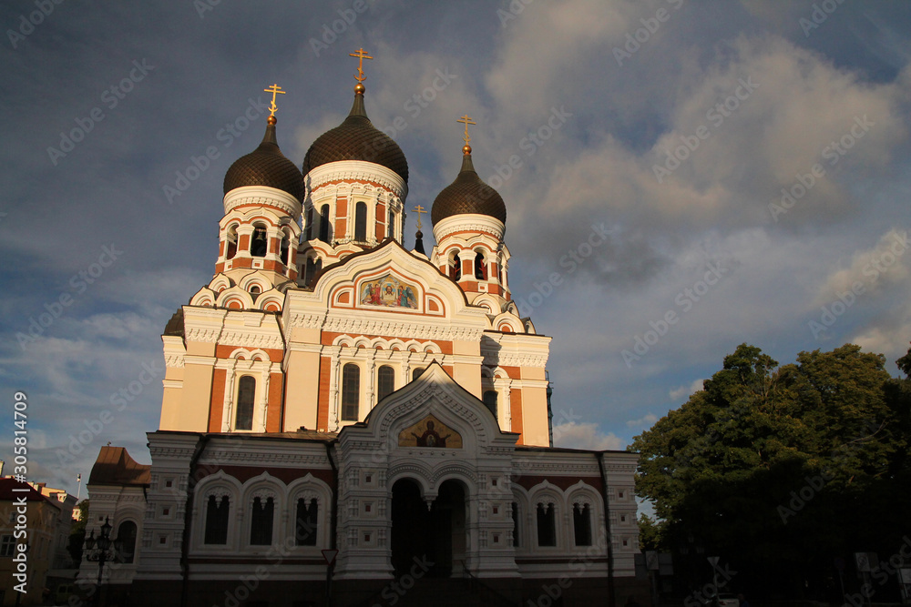 Alexander Nevsky Cathedral in Tallinn center