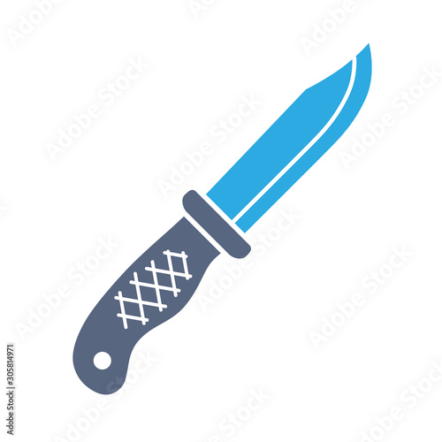Outdoor knife icon