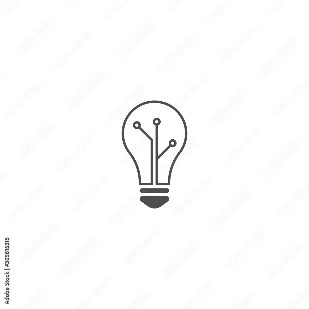 Bulb logo vector Bulb logo vector