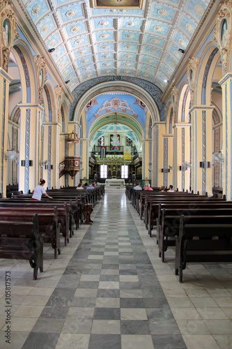 Santiago de Cuba  Cuba  August 18  2016  The cathedral of Nuestra Senora de la Asuncion