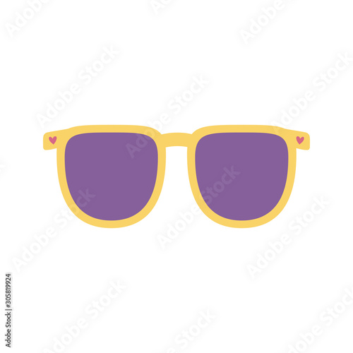 sunglasses accessory fashion icon on white background