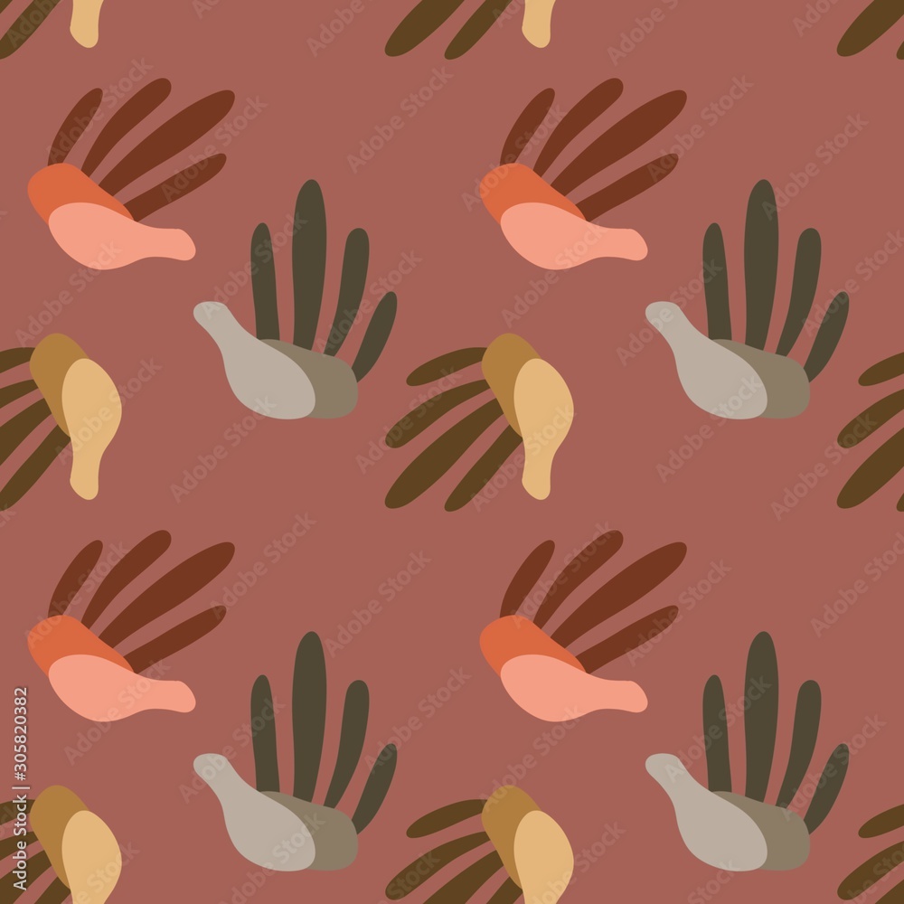 Seamless pattern of multiple ethnic hands Seamless pattern of multiple ethnic hands