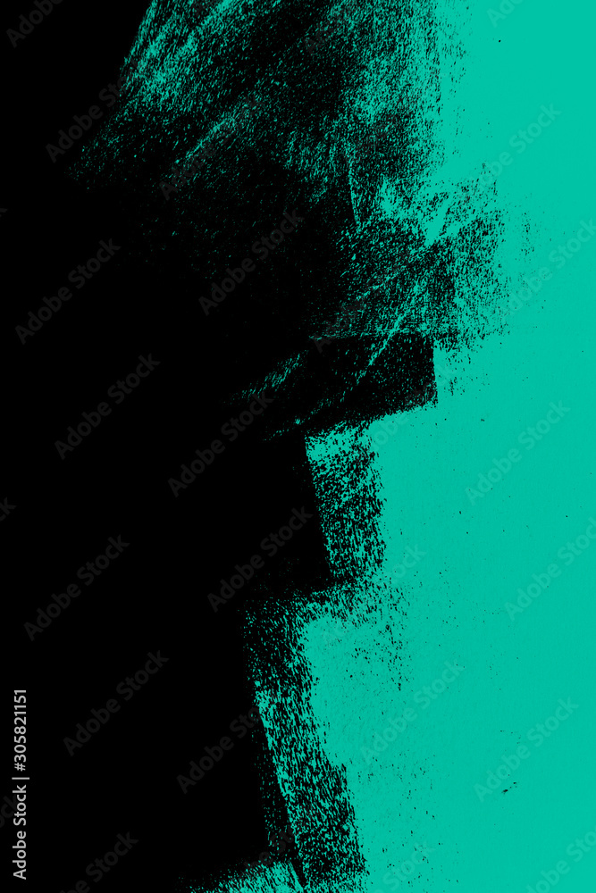 Obraz premium blue green black summer paint background texture with grunge brush strokes 