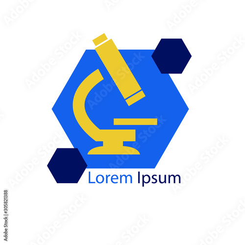Free Download Microscope Science Logo Icon Design - GFXLoad