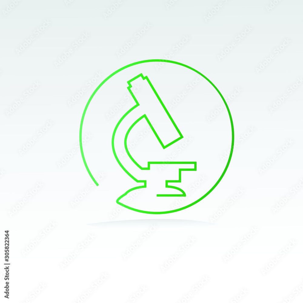 Microscope Science Logo Icon Design Microscope Science Logo Icon Design