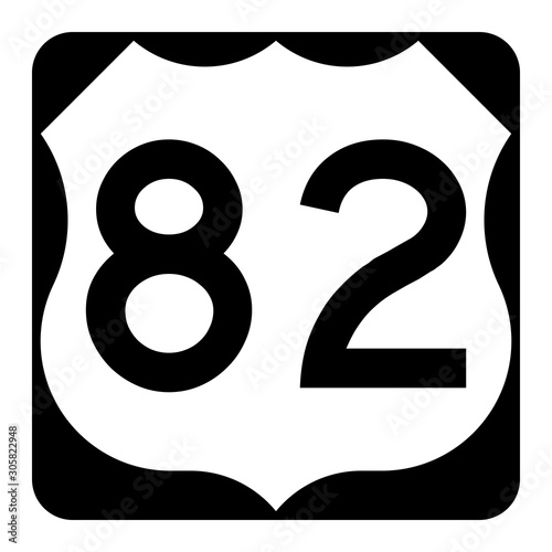 US route 82 sign photo