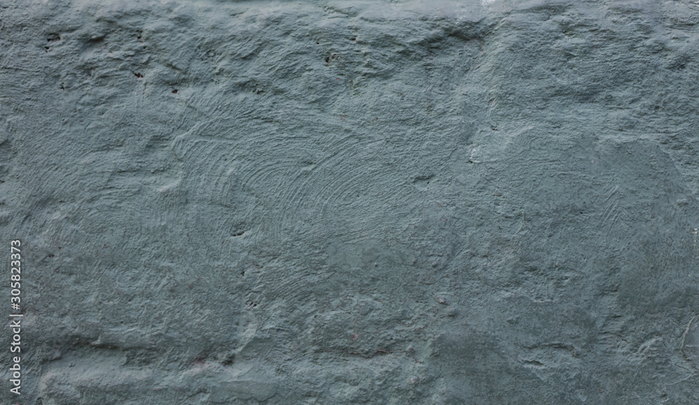 Obraz premium Abstract green/blue concrete or cement wall texture for copy space or background.