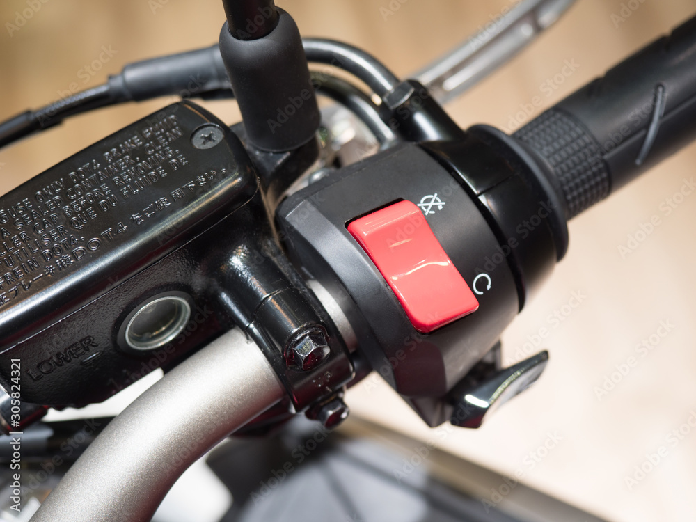 Obraz premium オートバイのハンドル