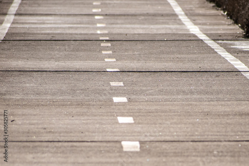 A bike path along a trail