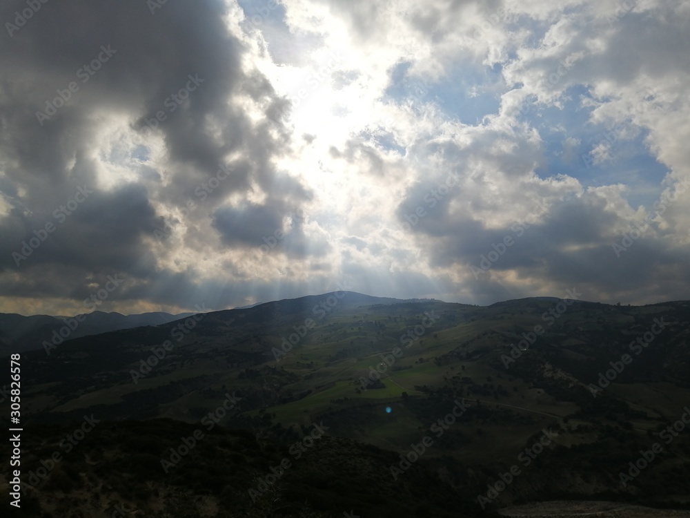 beautiful landscape of the countryside in Guelma, Algeria