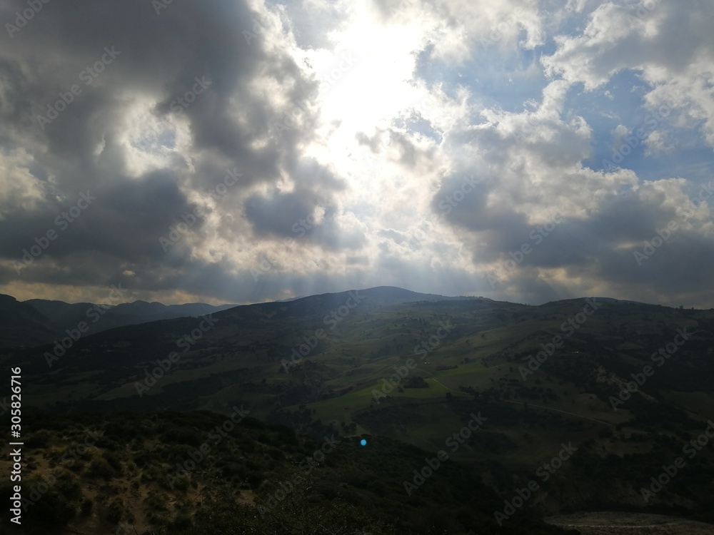 beautiful landscape of the countryside in Guelma, Algeria