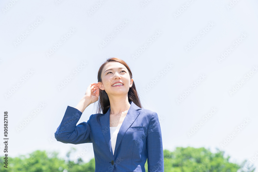 笑顔の女性 ビジネス 笑顔の女性 ビジネス