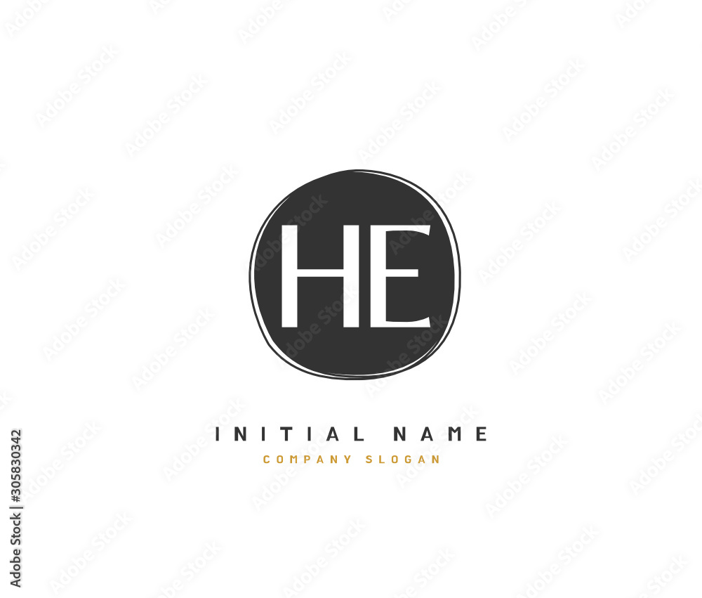 H E HE Beauty vector initial logo, handwriting logo of initial signature, wedding, fashion, jewerly, boutique, floral and botanical with creative template for any company or business. H E HE Beauty vector initial logo, handwriting logo of initial signature, wedding, fashion, jewerly, boutique, floral and botanical with creative template for any company or business.