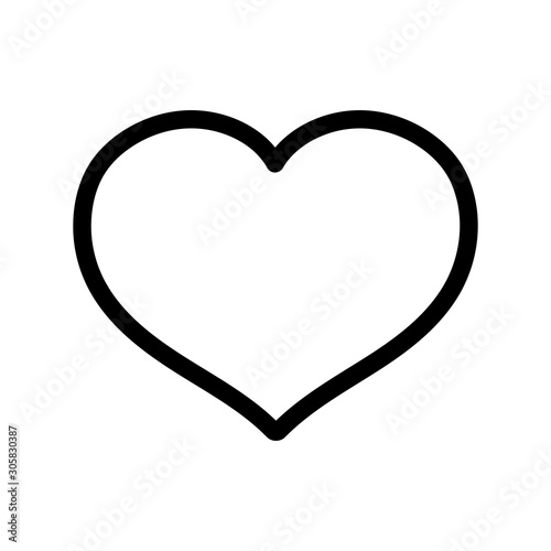 Isolated heart shape vector design