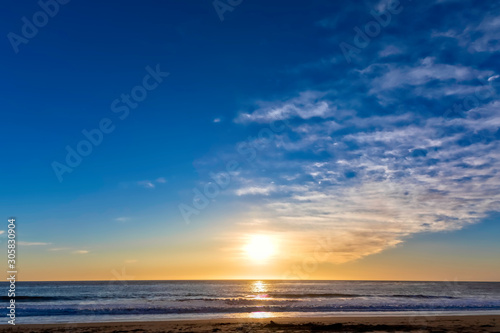 Sunset, Sunrise over Ocean Horizon  © Mark