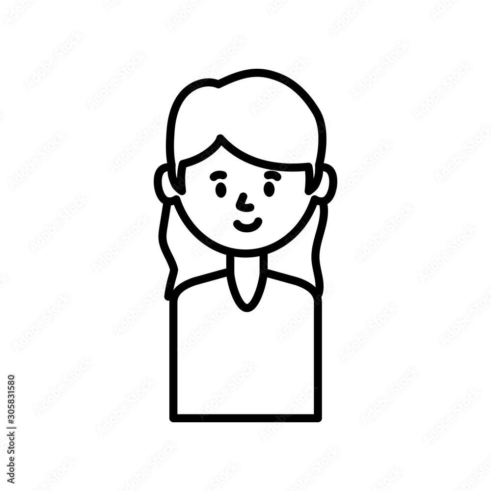avatar woman person vector design avatar woman person vector design