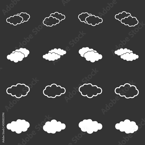 cloud icon vector design symbol