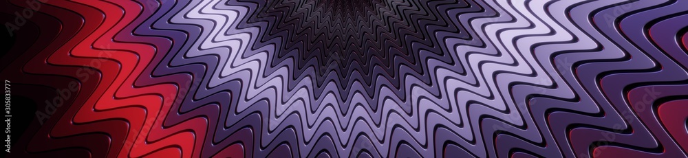 Layered Wavy Abstract Background - 3D Rendering