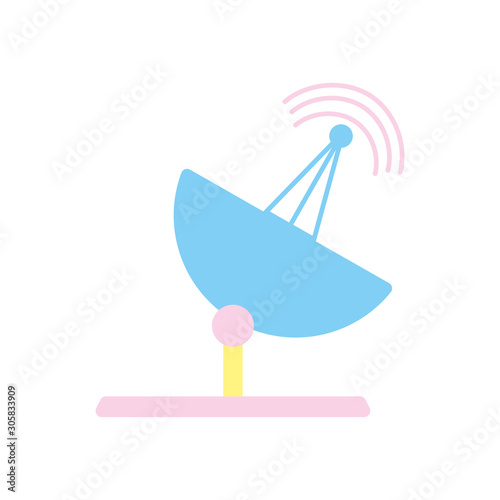 Digital antenna icon vector design