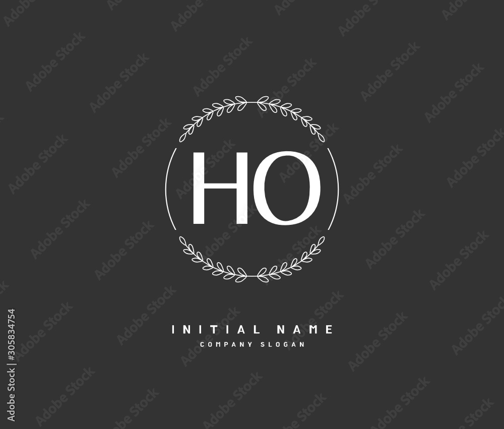 H O HO Beauty vector initial logo, handwriting logo of initial signature, wedding, fashion, jewerly, boutique, floral and botanical with creative template for any company or business. H O HO Beauty vector initial logo, handwriting logo of initial signature, wedding, fashion, jewerly, boutique, floral and botanical with creative template for any company or business.