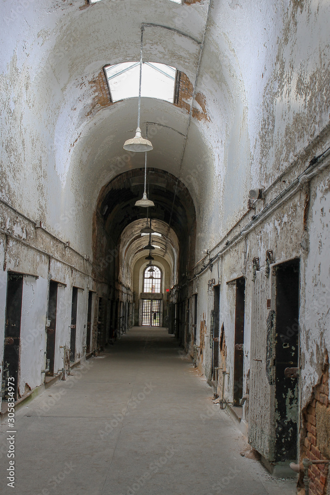Long hall in a Jail