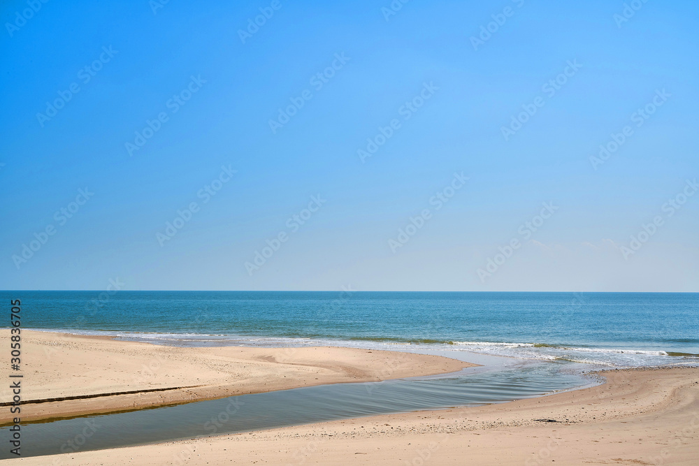 Peaceful coast on a beautiful day  