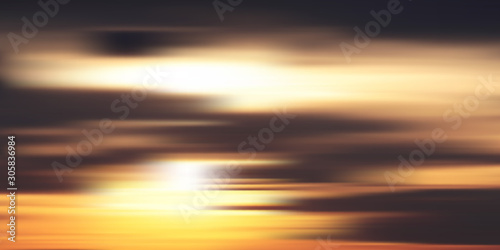 Sunset sky background, vector illustration, gradient mesh, EPS10 © Valerii