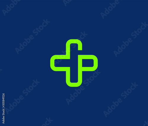 Medical pharmacy Minimal emblem design template