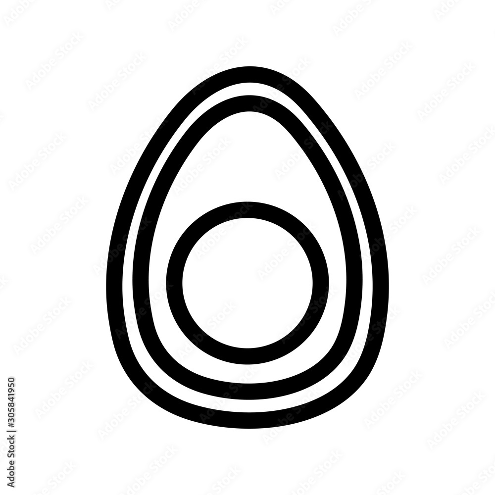 Isolated avocado fruit vector design Isolated avocado fruit vector design