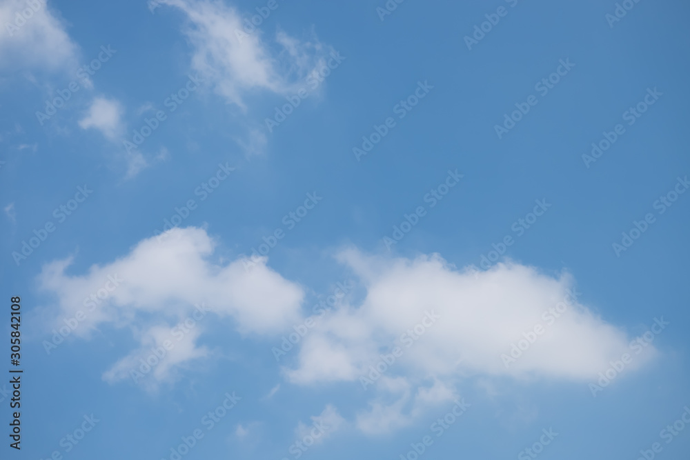 Beautiful clouds with blue sky background, Blue sky and white cloud, tiny clouds.