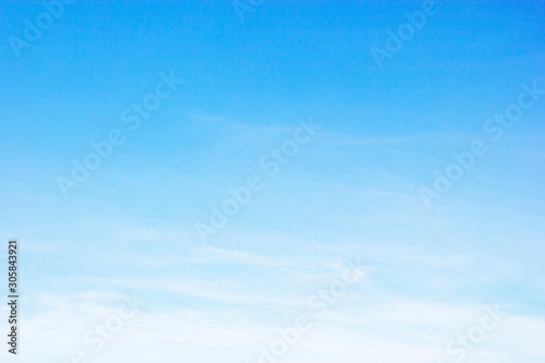 Fototapeta Naklejka Na Ścianę i Meble -  Fantastic soft white clouds against blue sky and copy space.