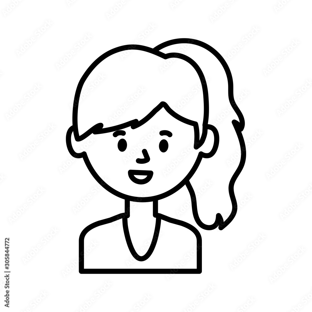 avatar woman person vector design avatar woman person vector design