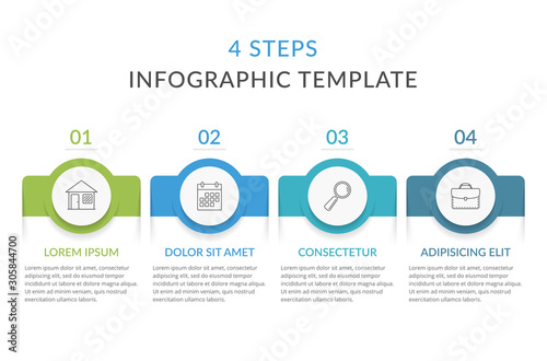 Infographic Template with 4 Steps