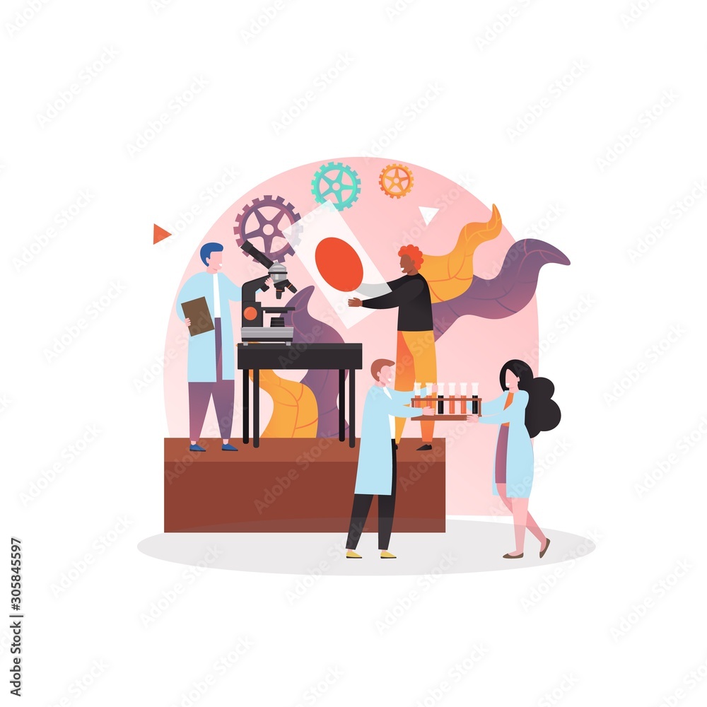 Medical analysis vector concept for web banner, website page etc Medical analysis vector concept for web banner, website page etc