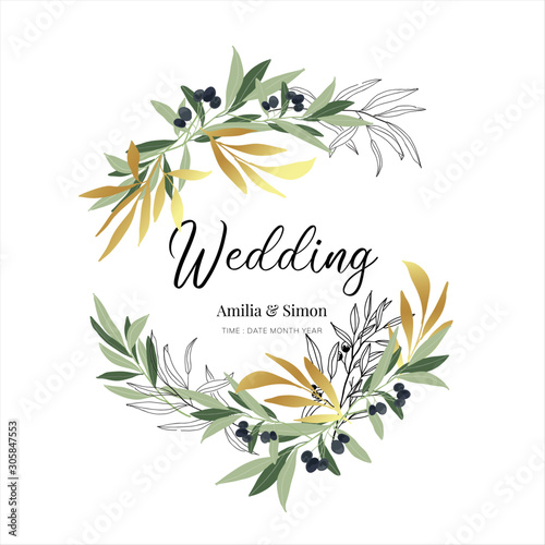 Floral bouquet design vector with Rose and flower, anemone Eucalyptus branch greenery leaves. Wedding vector invite card designer element collection.