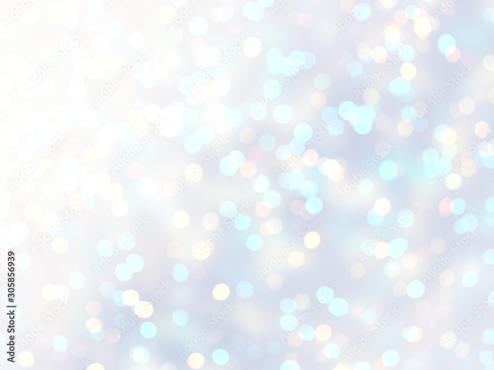 Winter bokeh lights defocused pattern. Blurred snow glitter background. Iridescent white blue abstract texture. Brilliance pastel backdrop. Xmas holiday decoration. Shimmer wonderful template. Winter bokeh lights defocused pattern. Blurred snow glitter background. Iridescent white blue abstract texture. Brilliance pastel backdrop. Xmas holiday decoration. Shimmer wonderful template.