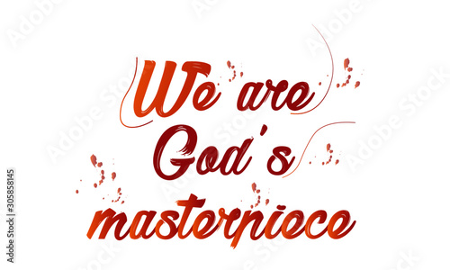 Christian faith, typography for print or use as poster, card, flyer or T shirt